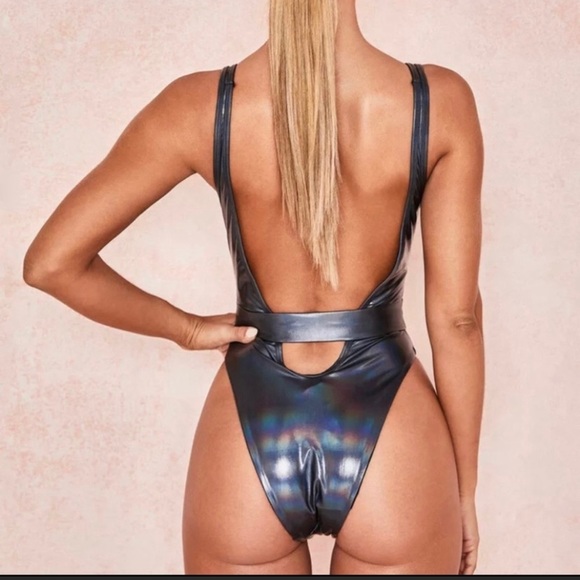 COPY - House of CB nereid iridescent grey one piece NWT large - Picture 2 of 8